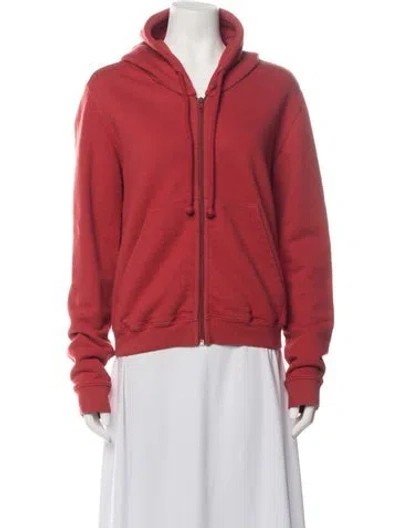 Pre-owned Vetements 2017 Crew Neck Hoodie In Red