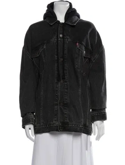 Pre-owned Vetements 2017 Denim Jacket W/ Tags In Black