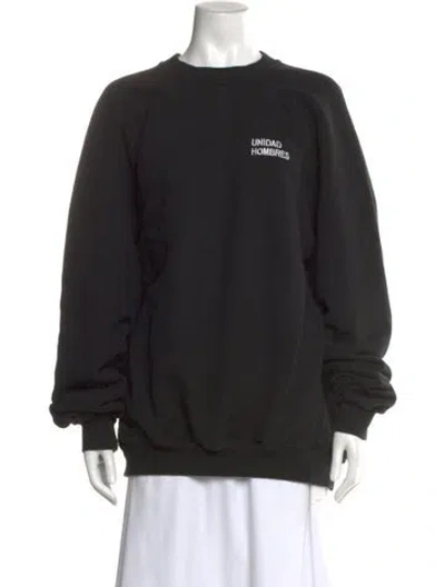 Pre-owned Vetements 2017 Graphic Print Sweatshirt In Black