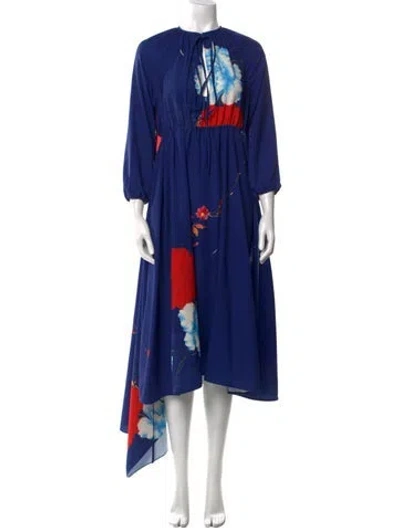 Pre-owned Vetements 2017 Long Dress In Blue