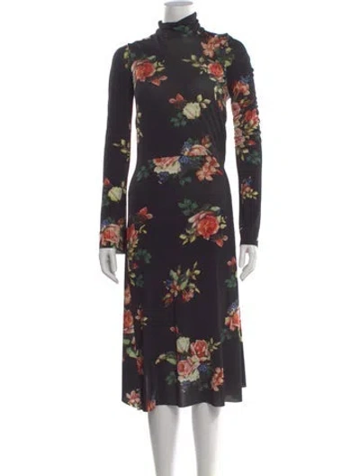 Pre-owned Vetements 2017 Midi Length Dress In Black