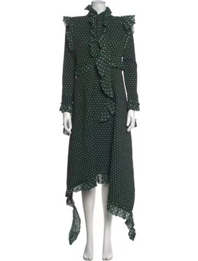 Pre-owned Vetements 2017 Midi Length Dress In Green