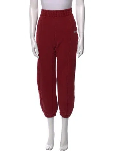 Pre-owned Vetements 2017 Skinny Leg Pants In Red