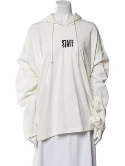Pre-owned Vetements 2017 'staff' Sweatshirt W/ Tags In White
