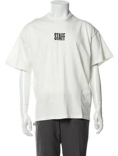 Pre-owned Vetements 2017 Staff T-shirt In White