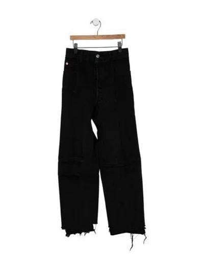 Pre-owned Vetements 2017 Straight Leg Jeans In Black