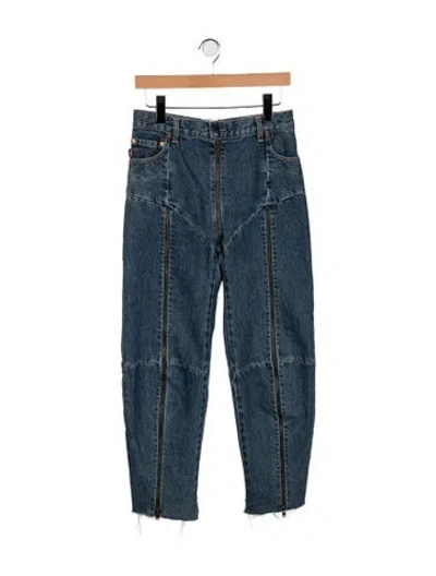 Pre-owned Vetements 2017 Straight Leg Jeans In Blue