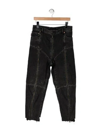 Pre-owned Vetements 2017 Straight Leg Jeans In Grey