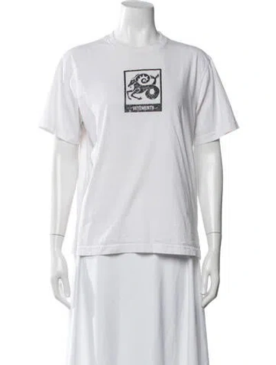 Pre-owned Vetements 2018 Capricorn T-shirt In White