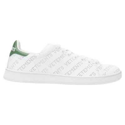 Pre-owned Vetements 2018 Demna Logo Perforated Leather Stan Smith Low Sneaker Eu38 In Gray
