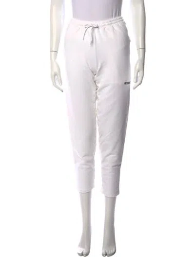 Pre-owned Vetements 2018 Embroidered Accent Sweatpants In White