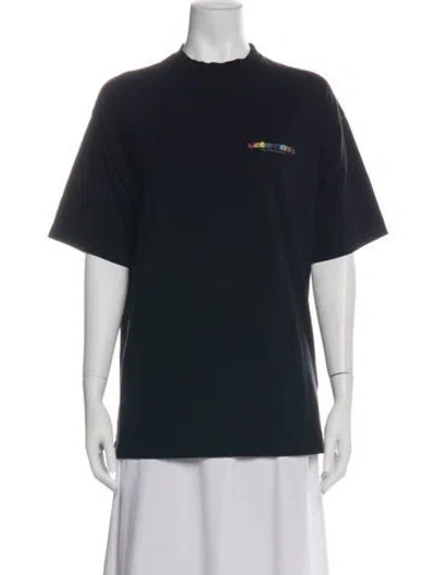 Pre-owned Vetements 2018 Graphic Print T-shirt In Black