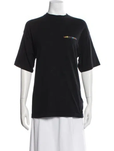 Pre-owned Vetements 2018 Graphic Print T-shirt In Black