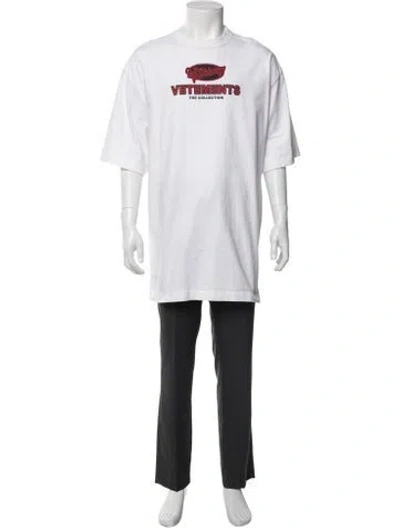 Pre-owned Vetements 2018 Graphic Print T-shirt In White