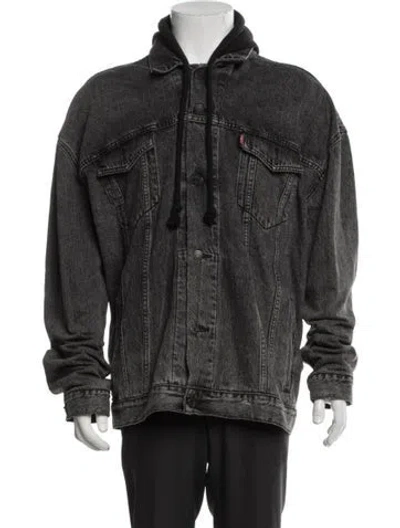 Pre-owned Vetements 2018 Jacket In Black/grey