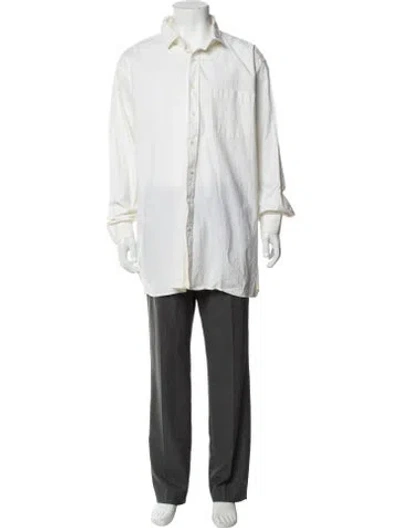 Pre-owned Vetements 2018 Logo Dress Shirt In White