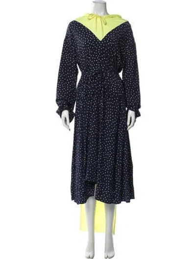 Pre-owned Vetements 2018 Long Dress In Blue