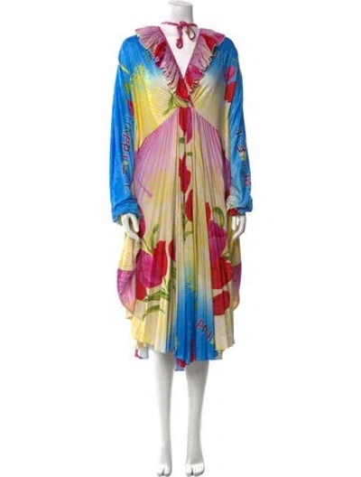 Pre-owned Vetements 2018 Long Dress In Yellow