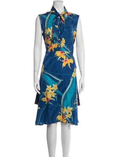 Pre-owned Vetements 2018 Midi Length Dress In Blue