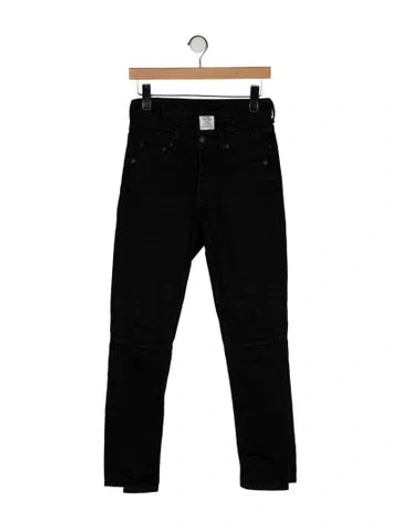 Pre-owned Vetements 2018 Skinny Leg Jeans In Black