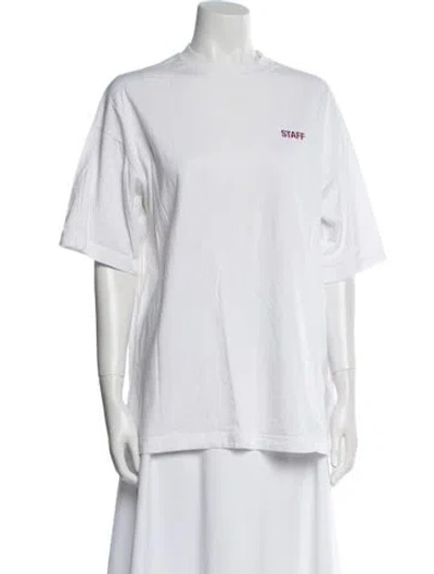 Pre-owned Vetements 2018 Staff T-shirt In Neutral