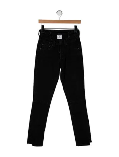 Pre-owned Vetements 2018 Straight Leg Jeans In Black