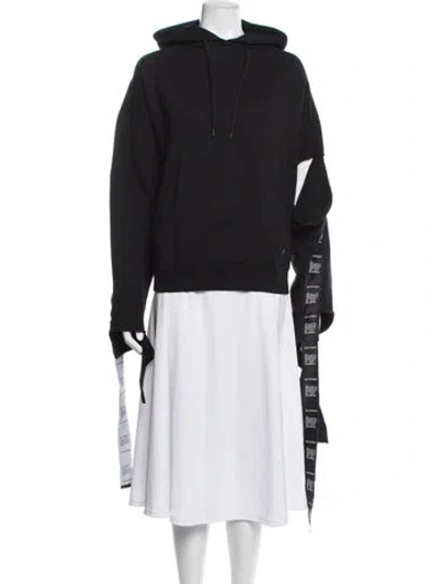 Pre-owned Vetements 2018 Tape Hoodie Sweatshirt In Black