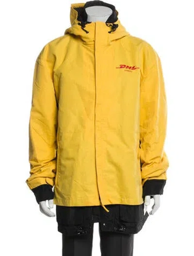 Pre-owned Vetements 2018 X Dhl Parka In Yellow