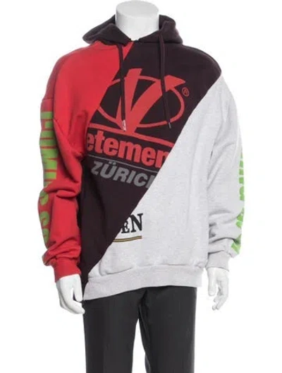 Pre-owned Vetements 2018 Zurich Reconstructed Pullover In Red