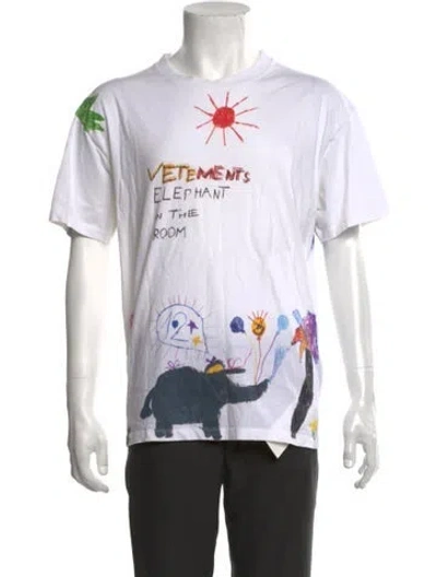 Pre-owned Vetements 2019 Elephant In The Room T-shirt In Neutrals