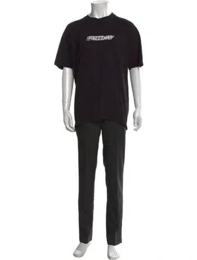Pre-owned Vetements 2019 Graphic Print T-shirt In Black