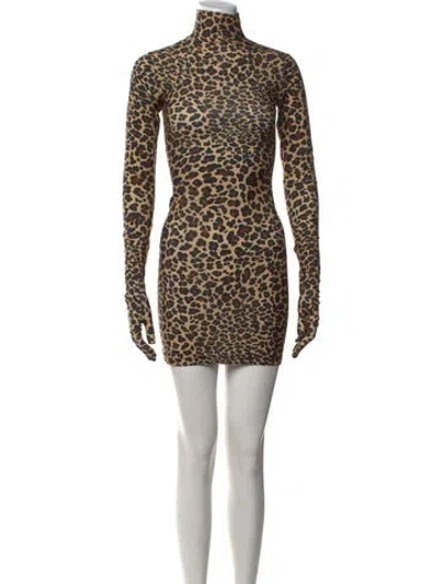 Pre-owned Vetements 2019 Mini Dress In Brown