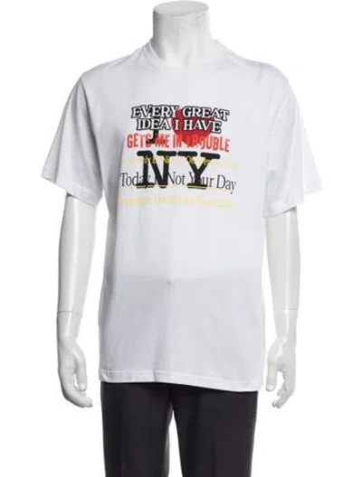 Pre-owned Vetements 2019 Tourist T-shirt W/ Tags In Neutrals