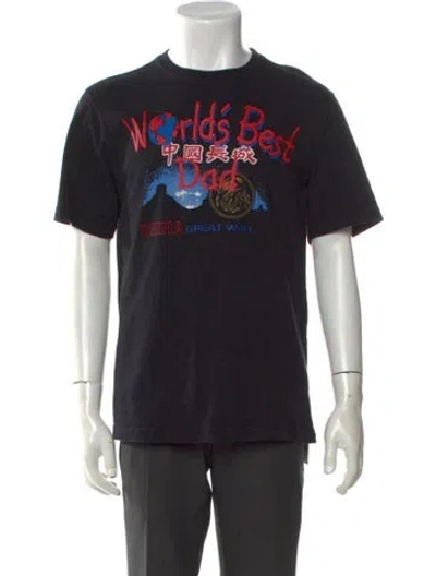 Pre-owned Vetements 2019 'world's Best Dad' T-shirt In Black
