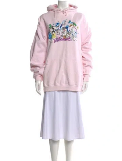 Pre-owned Vetements 2020 Graphic Print Hoodie In Pink