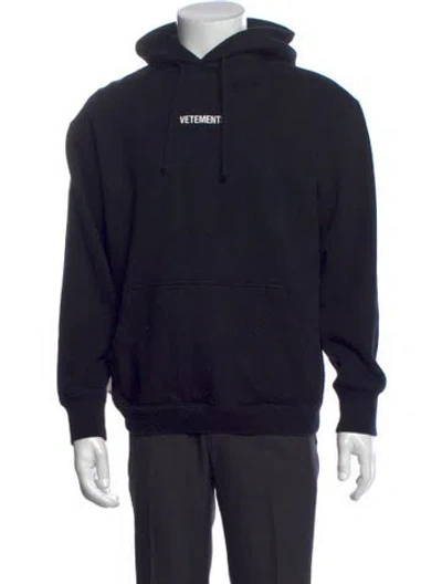 Pre-owned Vetements 2020 Logo Hoodie In Black