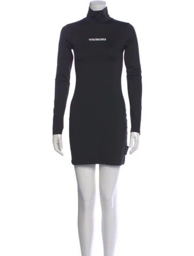 Pre-owned Vetements 2020 Mini Dress In Gray