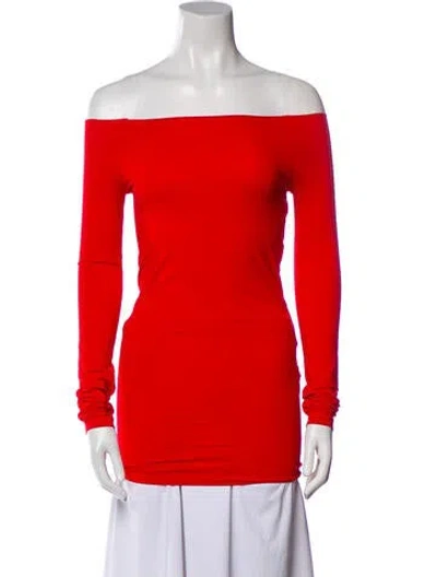 Pre-owned Vetements 2020 Off-the-shoulder Top In Red