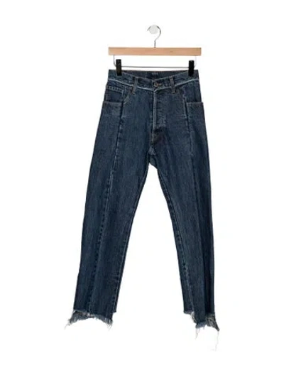 Pre-owned Vetements 2020 Straight Leg Jeans In Blue