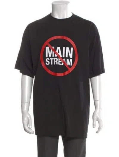 Pre-owned Vetements 2021 'anti Mainstream' T-shirt W/ Tags In Black