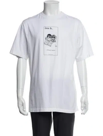 Pre-owned Vetements 2021 'love Is' T-shirt In White