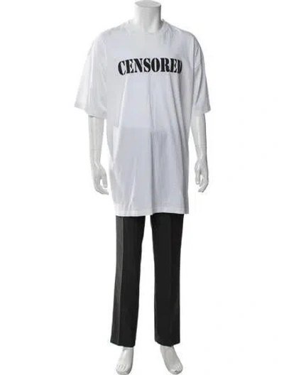 Pre-owned Vetements 2021 Signature Logo T-shirt In White