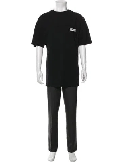 Pre-owned Vetements 2021 Unisex T-shirt In Black