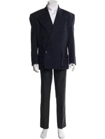Pre-owned Vetements 2023 Virgin Wool Blazer In Blue
