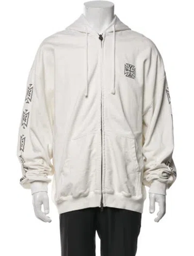 Pre-owned Vetements 2024 Signature Logo Hoodie In Neutrals