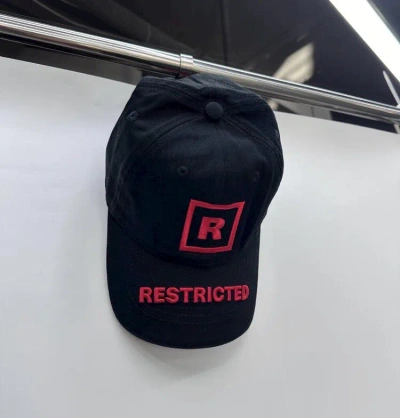 Pre-owned Vetements 21aw R18 Restricted Cap In Black
