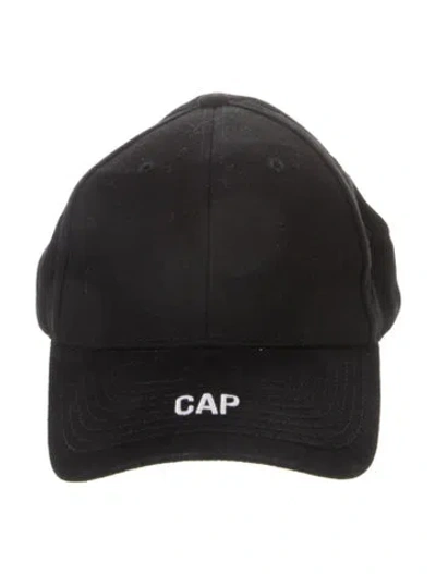 Pre-owned Vetements Adjustable Logo Cap In Black
