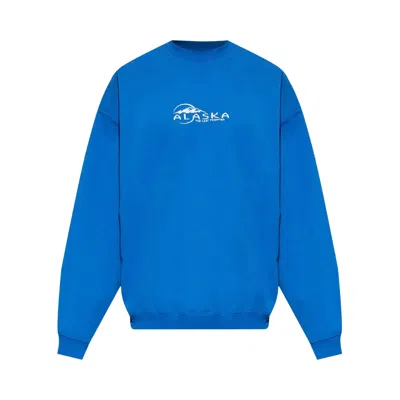 Pre-owned Vetements Alaska Tourist Sweatshirt 'blue' | Men's Size Xl
