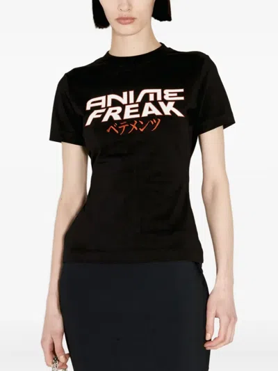 Vetements Anime Freak T-shirt In Schwarz