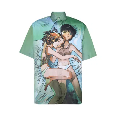 Pre-owned Vetements Anime Short-sleeved Shirt 'green'